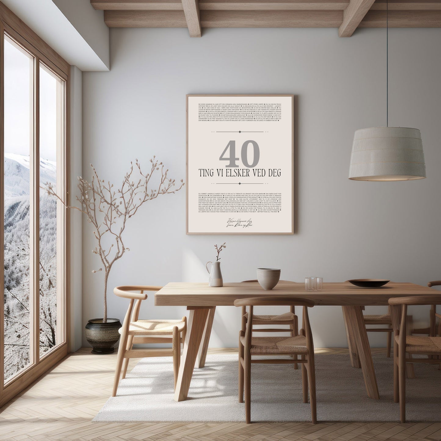 Personlig gave personlig plakat