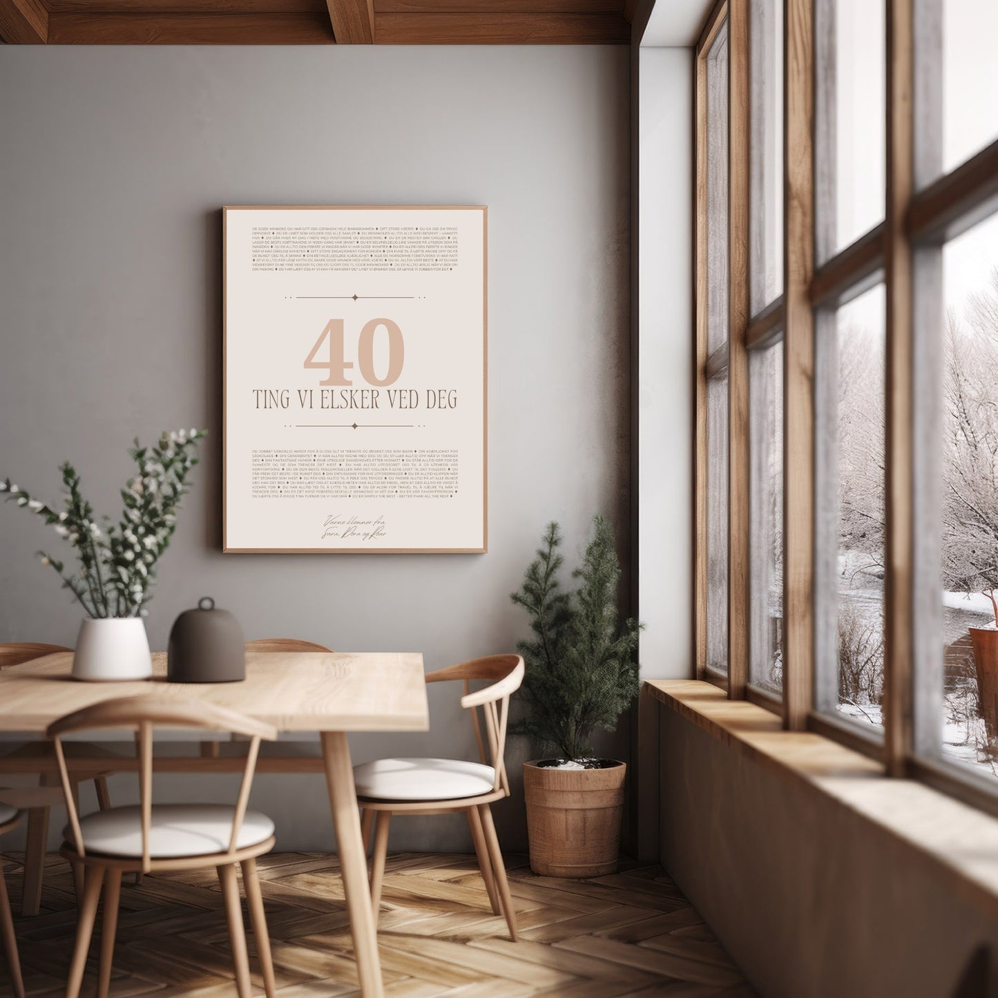 Personlig gave plakat