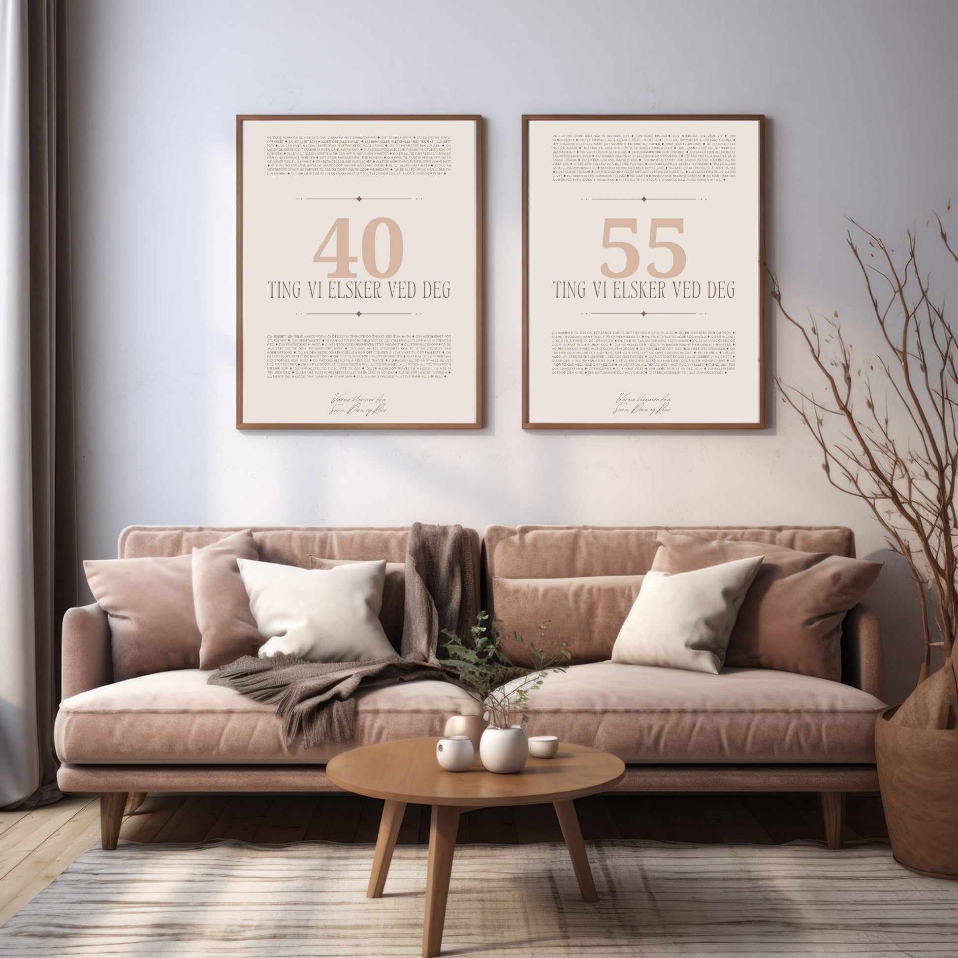 Personlig gave plakat