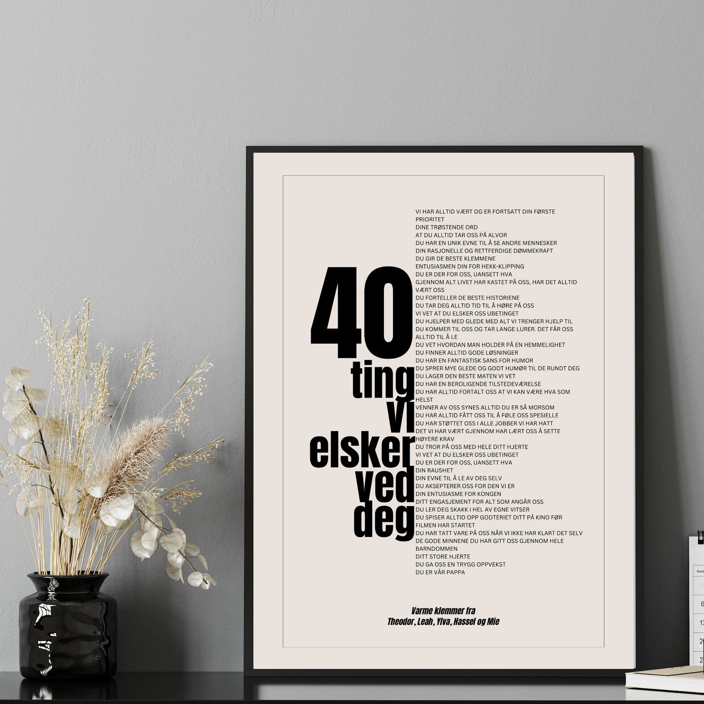 plakat man kan designe selv med valgfri tekst